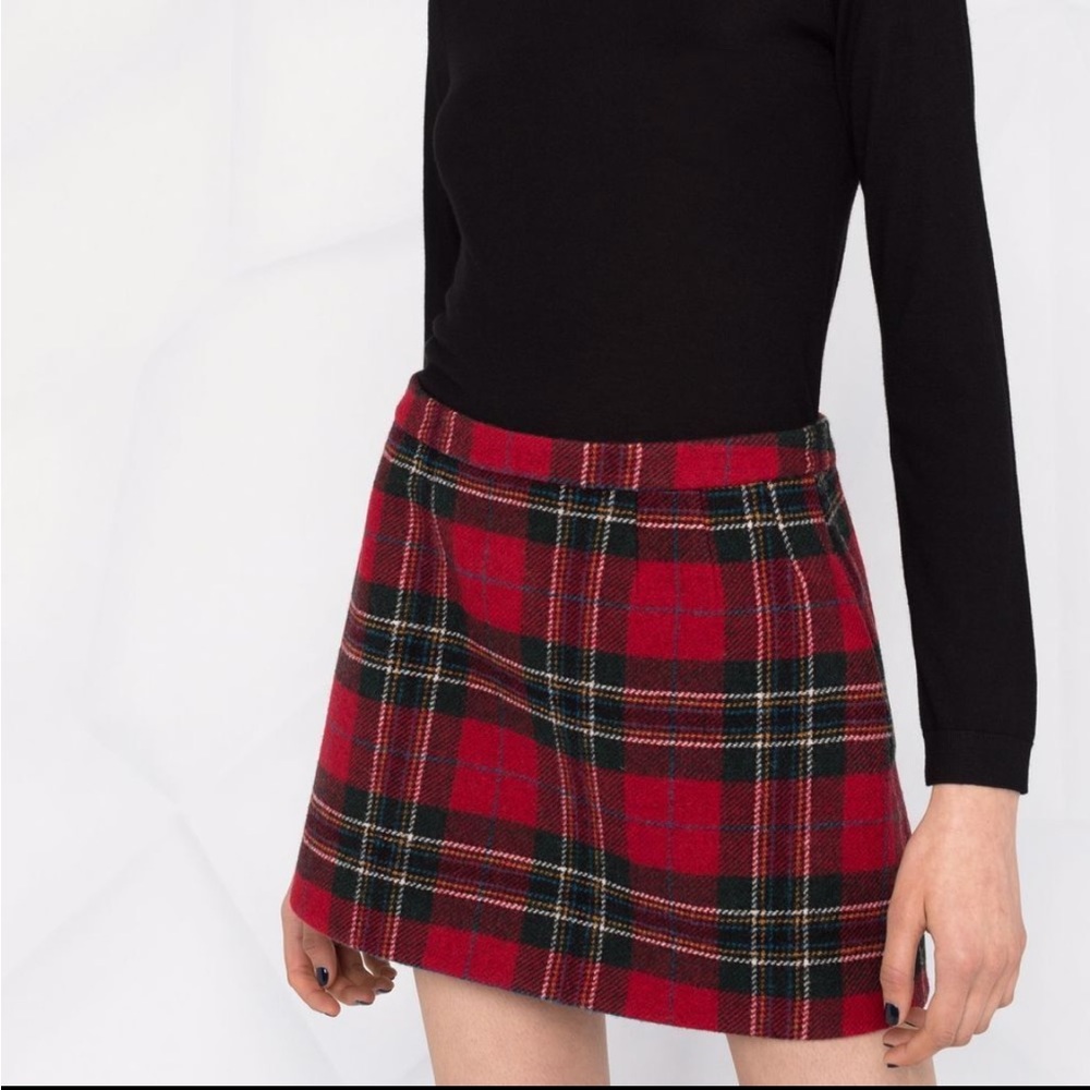 NWT Valentino Plaid Skirt - Picture 3 of 6